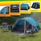 Wakeman 6 Person Camping Tent - Water-Resistant Cabin Style with Built-In Screen by Blue 75-CMP1147 - alternate 2